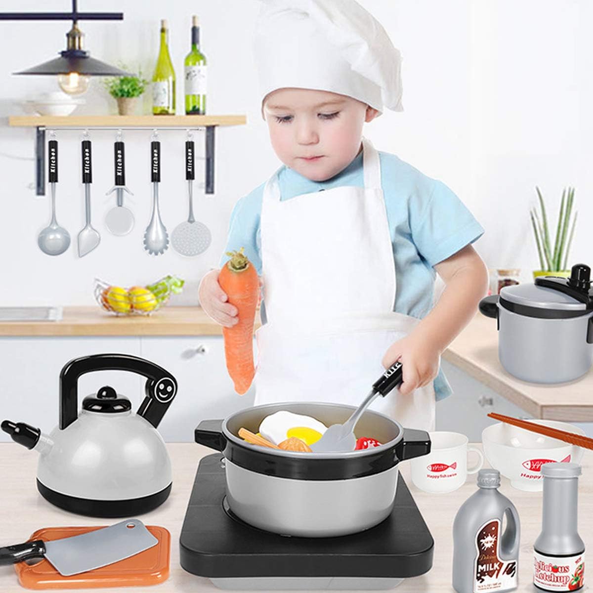 Camping Cooking Kids - Juego de juguetes de cocina para