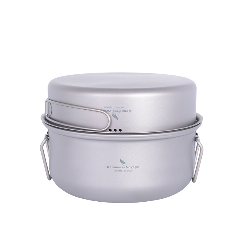 Camping Cooking Pot Set - Juego de utensilios de cocina para