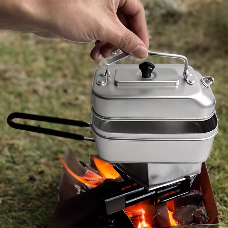 Camping Cooking Cylinder - Tetera portátil ultraligera para Picnic, Camping,