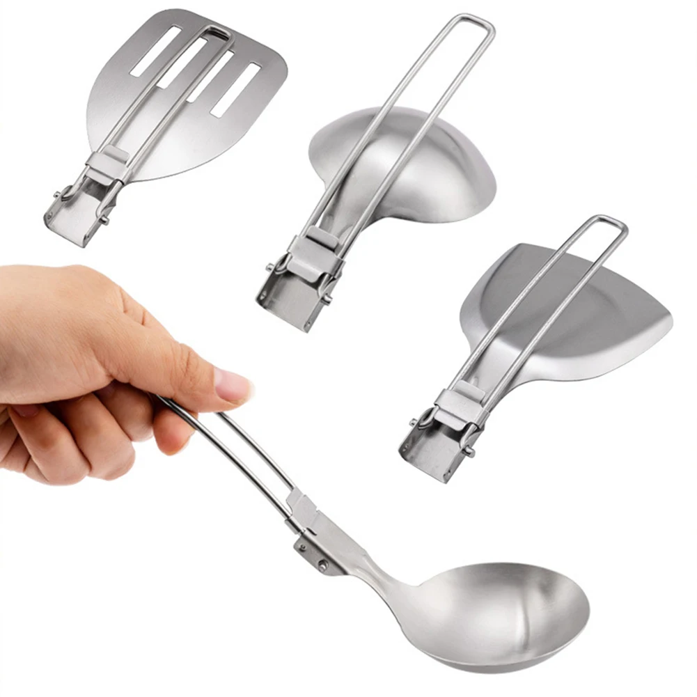 Camping Cooking Options - Utensilios de cocina de acero inoxidable,