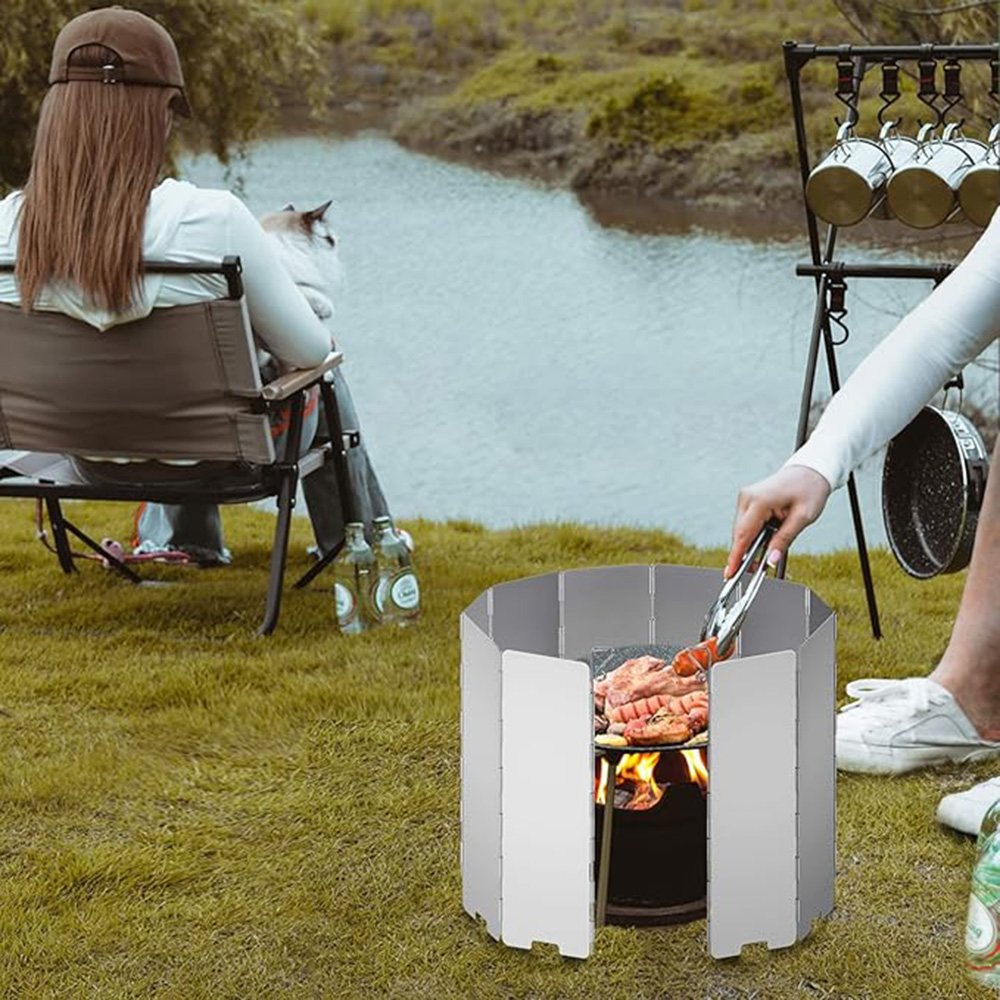 Camping Cooking Windscreen - Parabrisas Plegable para Estufa de Camping
