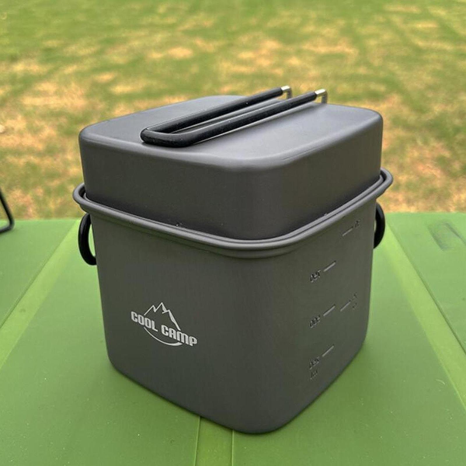 Camping Cooking Pot Set - Juego de Utensilios de Cocina para