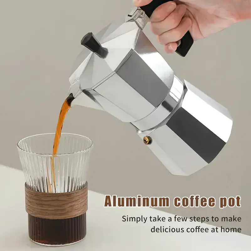 Camping Cooking Accessories - Cafetera Moka Clásica de Aluminio de