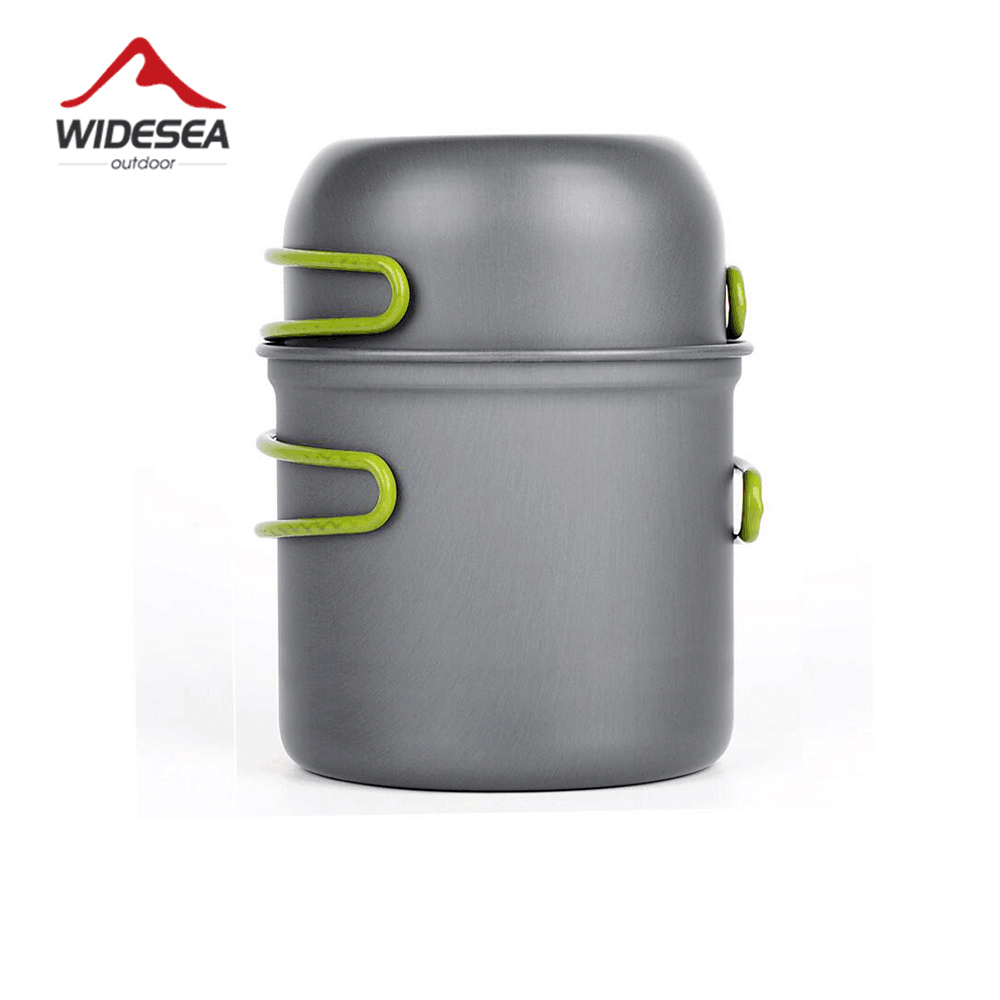 Camping Cooking Pot Set - Widesea-utensilios de cocina ultraligeros para acampar,