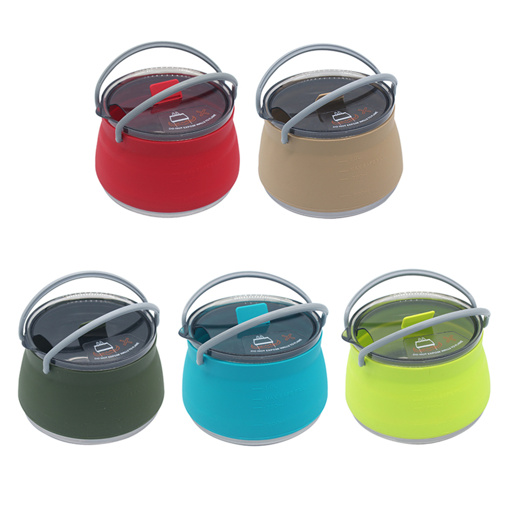Camping Cooking Options - Hervidor de Silicona para Exteriores, Hervidor