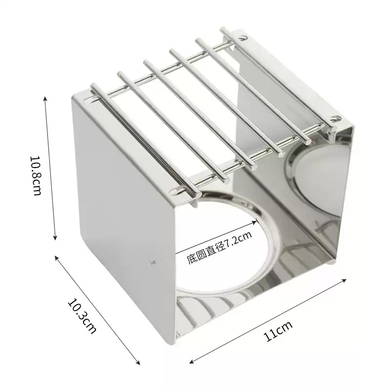 Camping Cooking Accessories - Soporte Cuadrado de Acero Inoxidable para