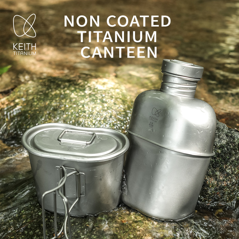 Camping Cooking Pot Set - KEITH - Juego de Cantimplora y