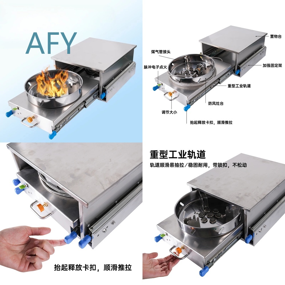 Van Camping Cooking - Estufa de Gas para Autocaravana, Cocina