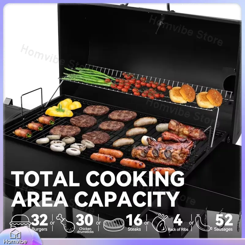 Parrilla de carbón con ahumado - Camping Cooking Cover reseña y precio