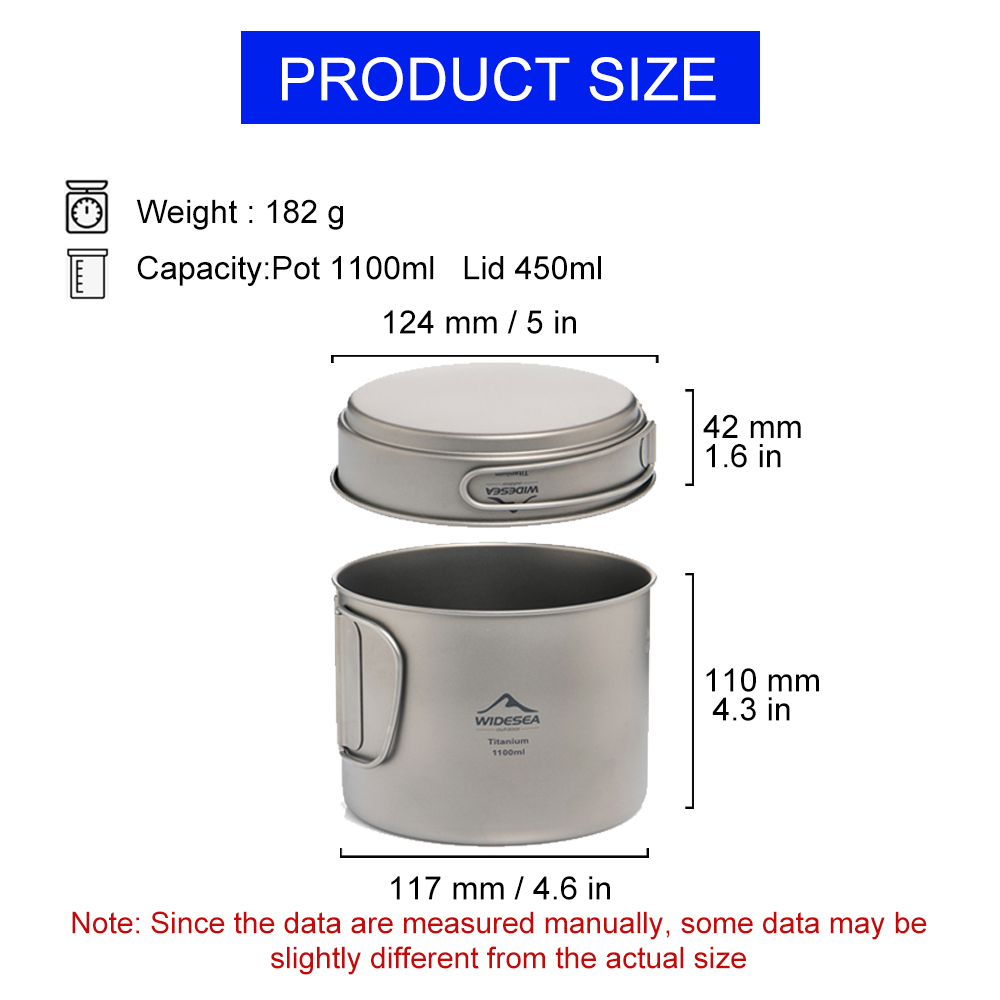 Widesea Olla de camping ultral - Camping Cooking Accessories reseña y precio