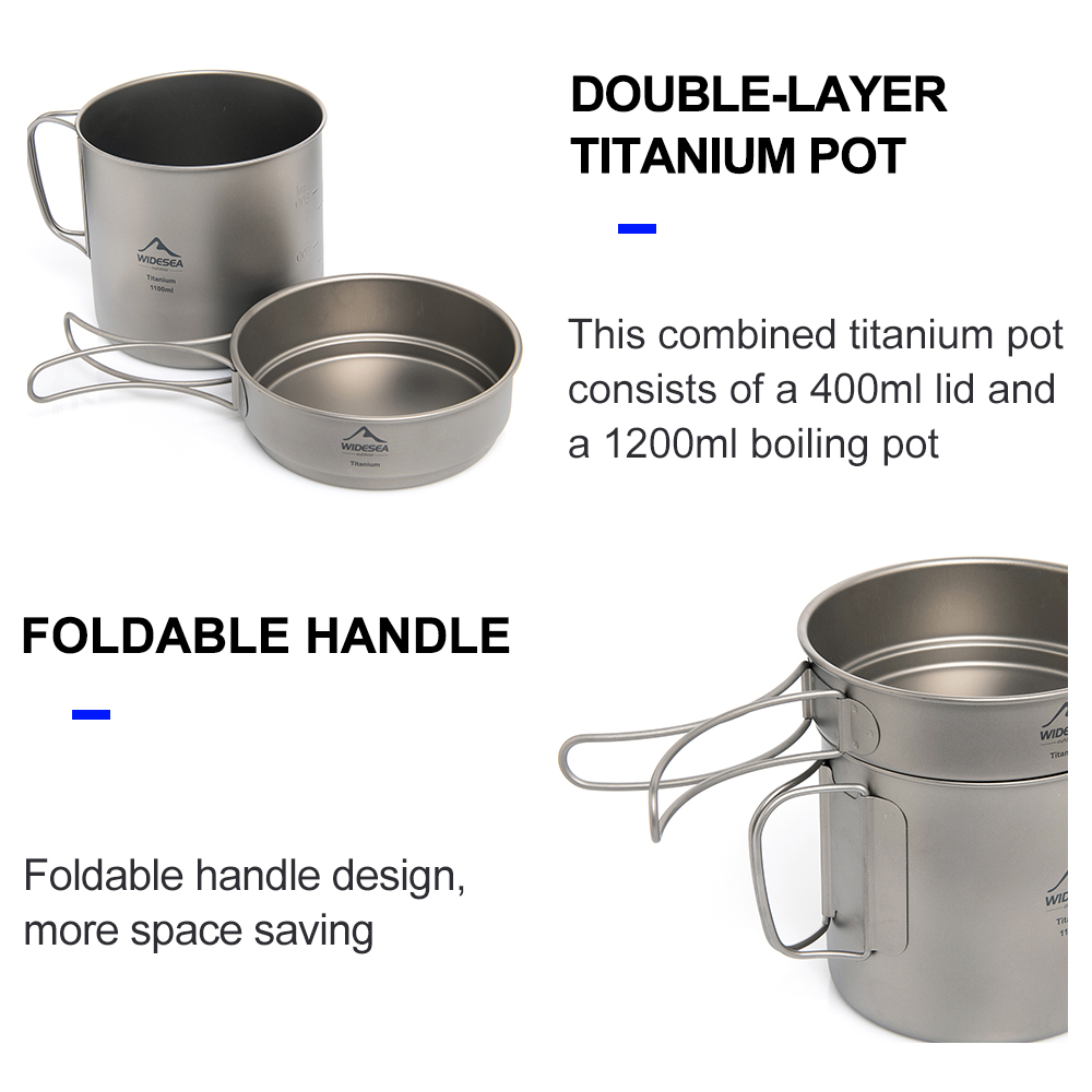 Widesea Olla de camping ultral - Camping Cooking Accessories reseña y precio