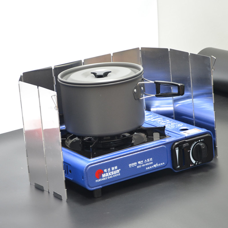 Protector contra el viento par - Camping Cooking Windscreen reseña y precio