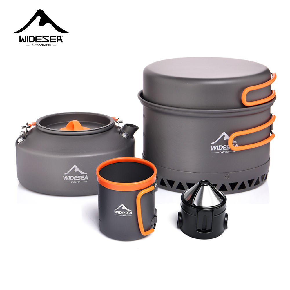 Vajilla para acampar, juego de - Camping Cooking Pot Set reseña y precio