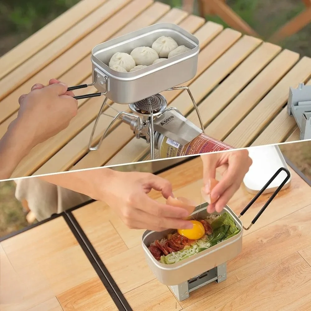 Fiambreras de aluminio de 800/ - Camping Cooking Tray reseña y precio