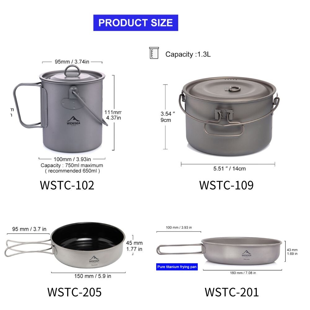 Widesea-vajilla para acampar,  - Camping Cooking Cylinder reseña y precio