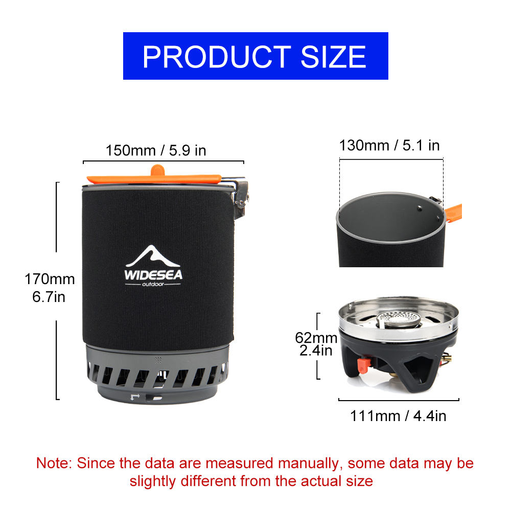Widesea-sistema de cocina para - Camping Cooking Pot Set reseña y precio