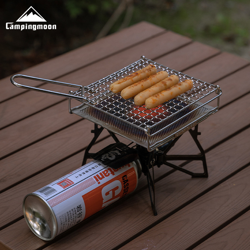 CAMPINGMOON Rejilla Plegable d - Cooking On Camping Stove reseña y precio
