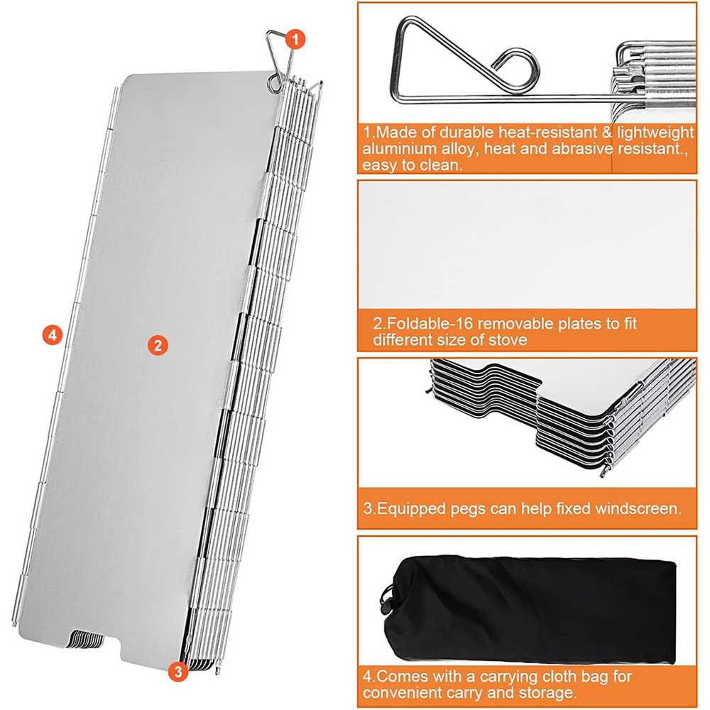 Parabrisas Plegable para Estuf - Camping Cooking Windscreen reseña y precio
