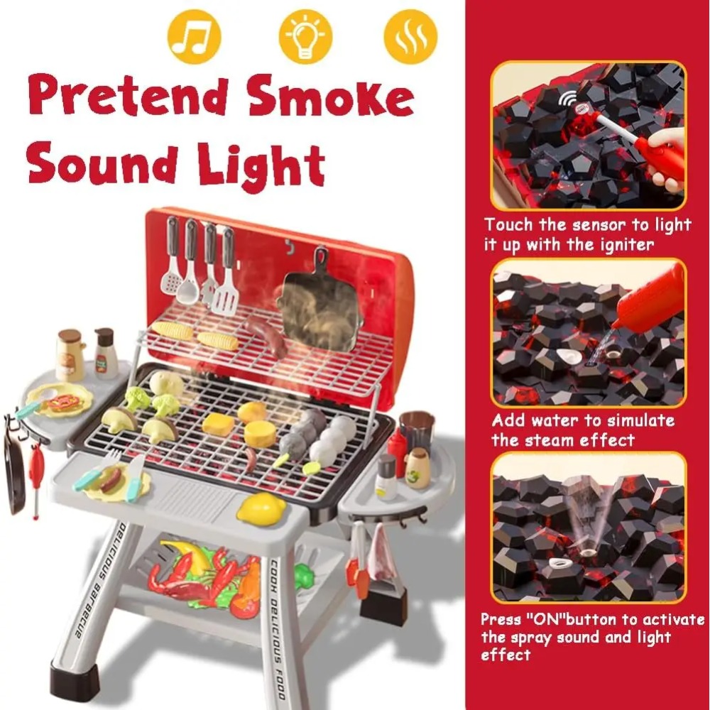 Juego de Juguetes de Barbacoa  - Camping Cooking Kids reseña y precio