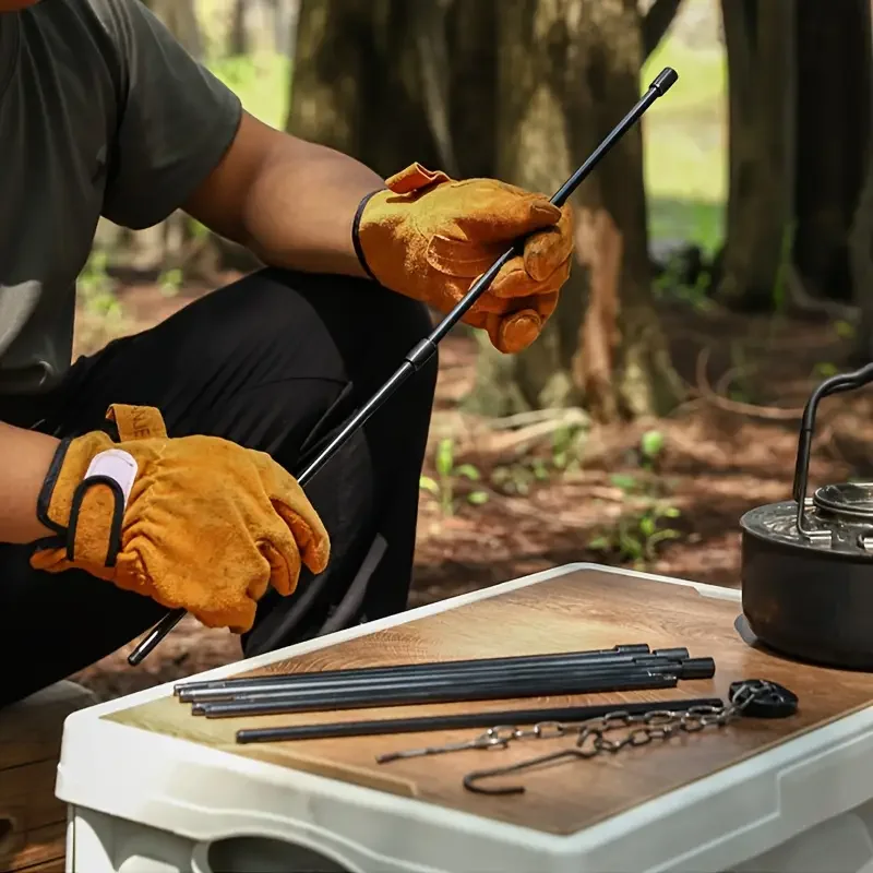Trípode Grande para Fogatas al - Camping Cooking Multi Tool reseña y precio