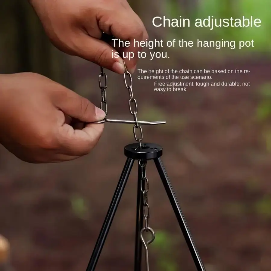 Trípode Grande para Fogatas al - Camping Cooking Multi Tool reseña y precio