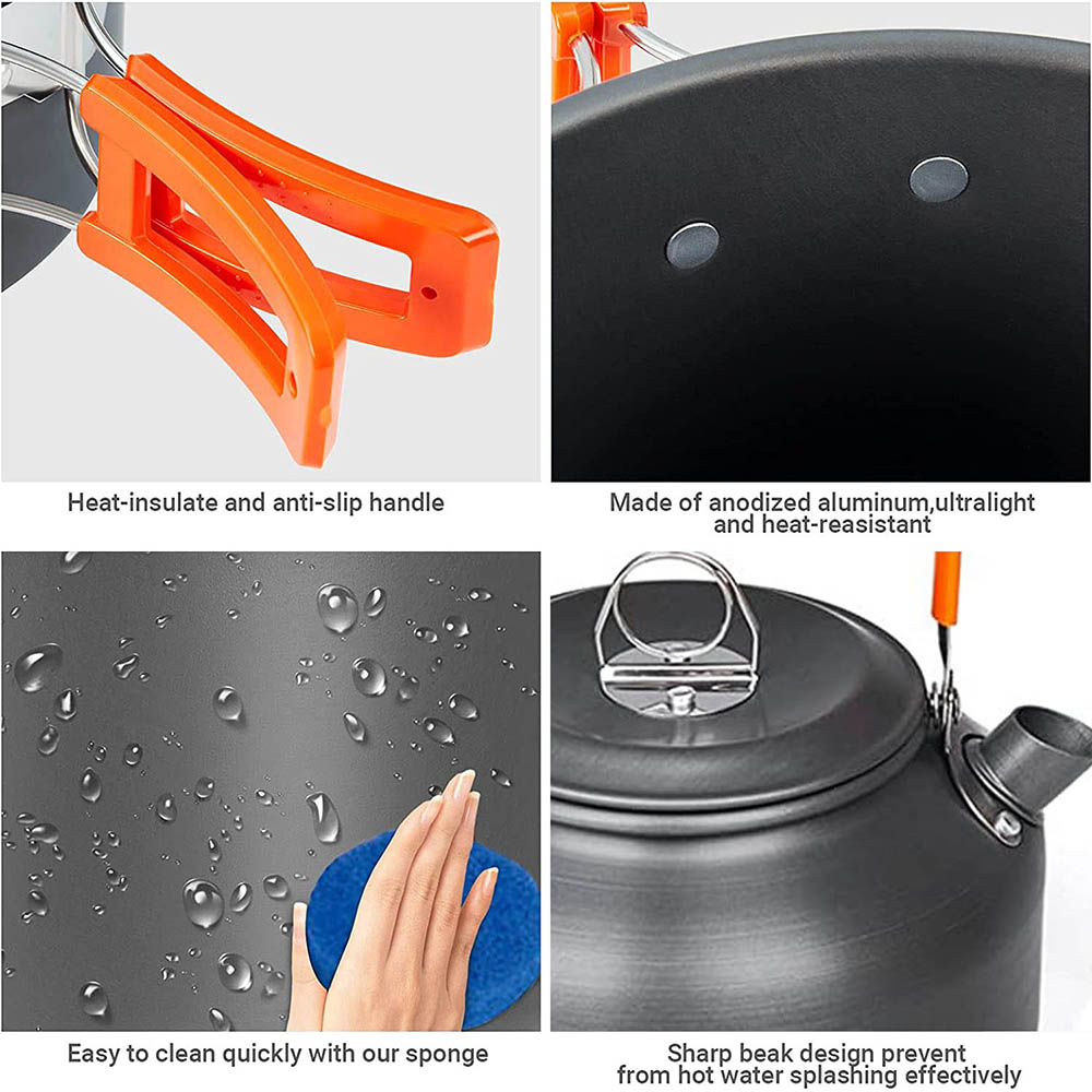 1 Uds./1 Juego de utensilios d - Camping Cooking Pot Set reseña y precio