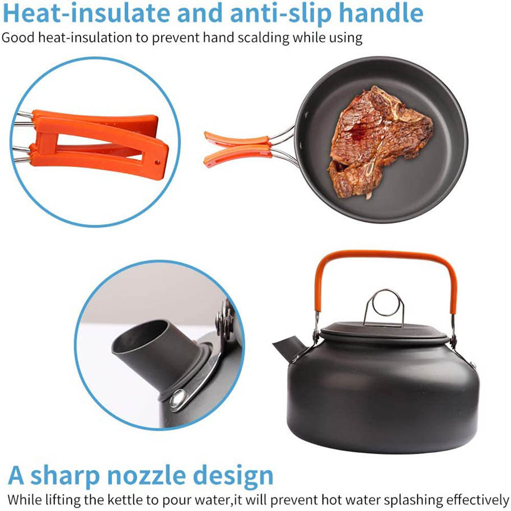1 Uds./1 Juego de utensilios d - Camping Cooking Pot Set reseña y precio