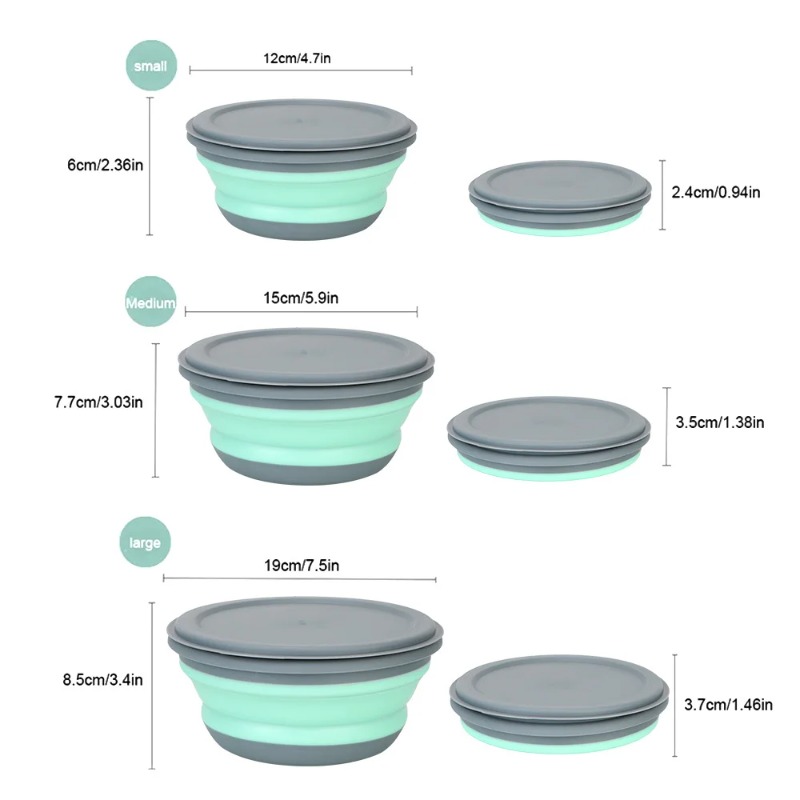 Juego de 3 Loncheras Plegables - Camping Cooking Tray reseña y precio