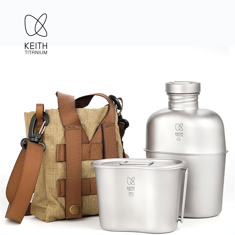 KEITH - Juego de Cantimplora y - Camping Cooking Pot Set reseña y precio