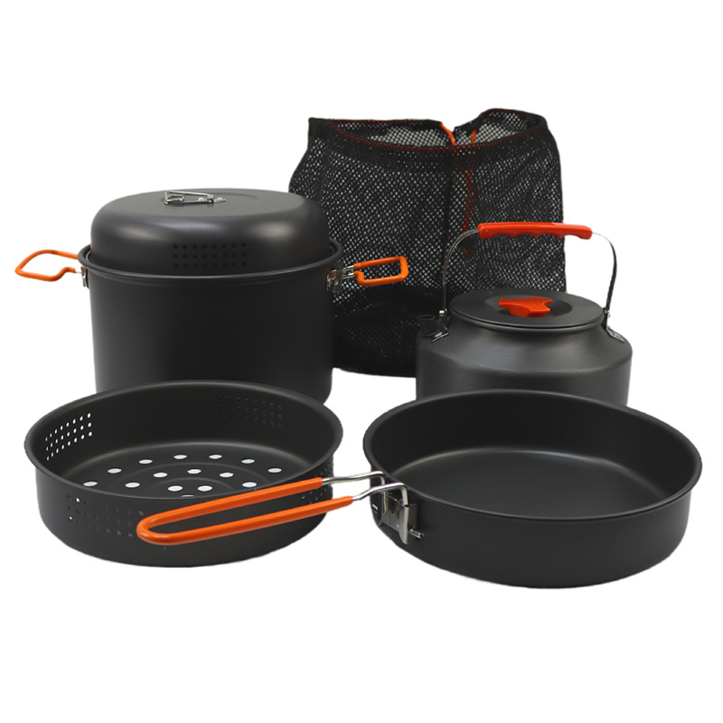 Juego de utensilios de cocina  - Camping Cooking Pot Set reseña y precio