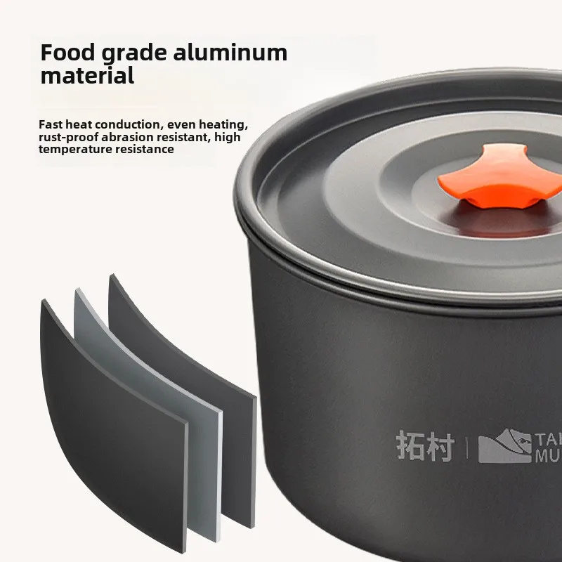 Juego de utensilios de cocina  - Camping Cooking Pot Set reseña y precio