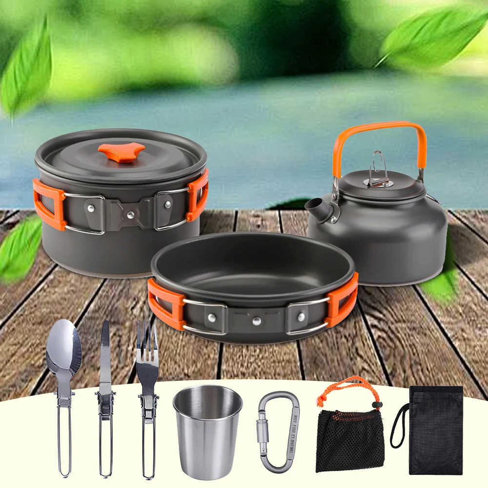Kit de utensilios de cocina pa - Camping Cooking Pot Set reseña y precio