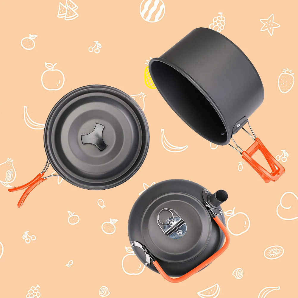 Kit de utensilios de cocina pa - Camping Cooking Pot Set reseña y precio