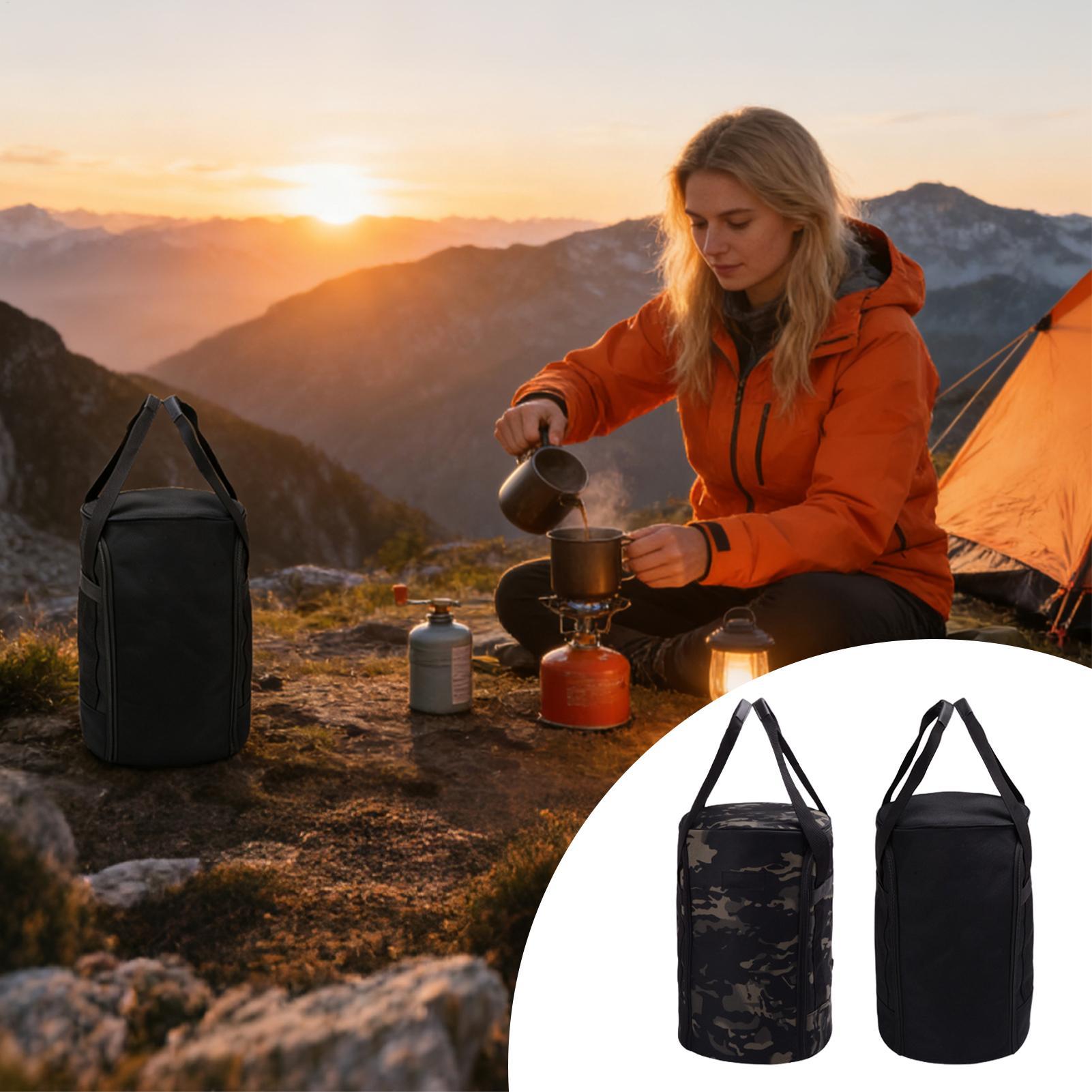 Bolsa de mano para acampar, es - Camping Cooking Cylinder reseña y precio