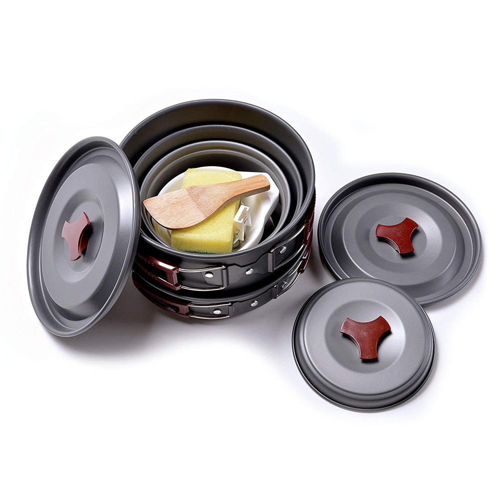 Kit de utensilios de cocina pa - Camping Cooking Pot Set reseña y precio