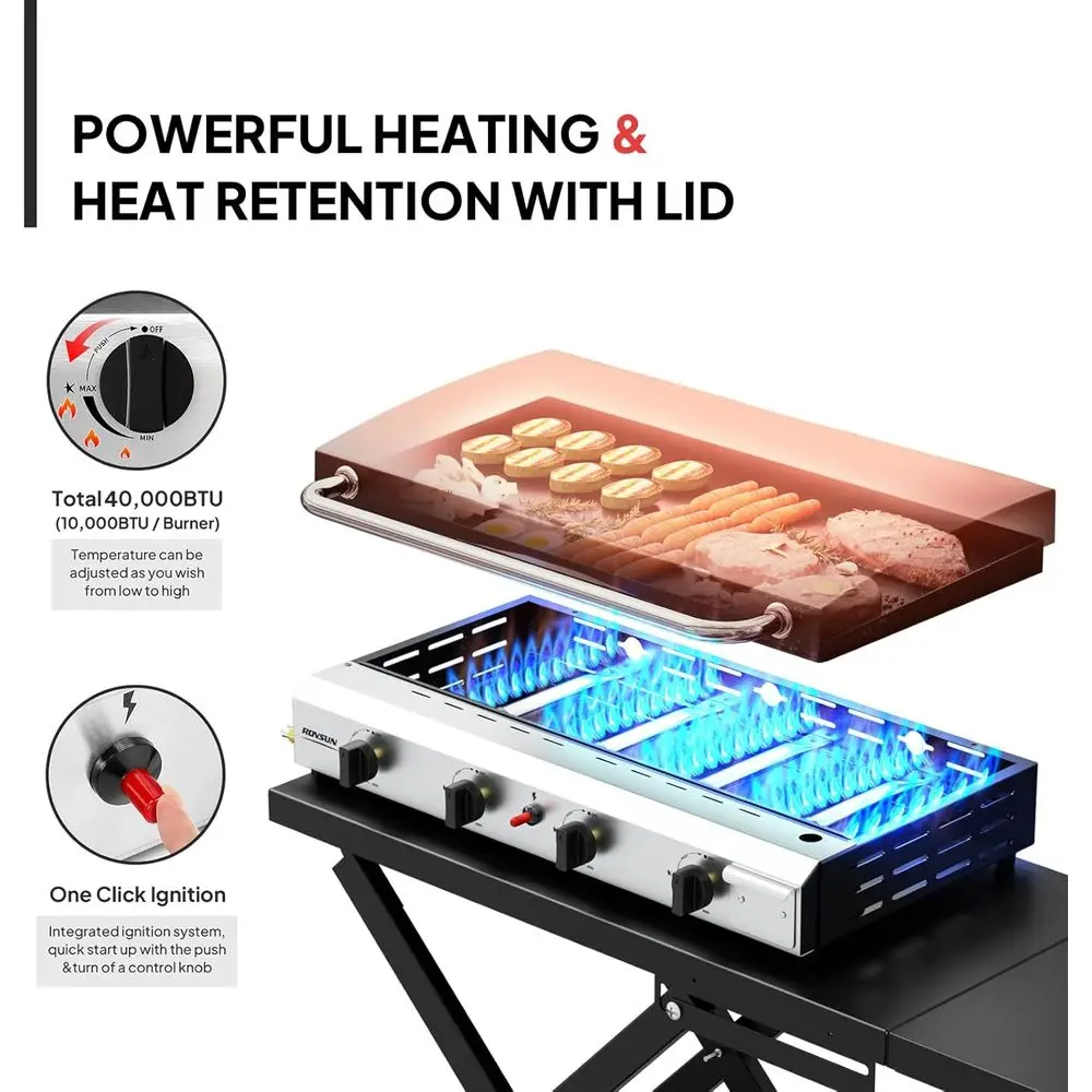 Plancha Portátil de Propano de - Camping Cooking Tray reseña y precio