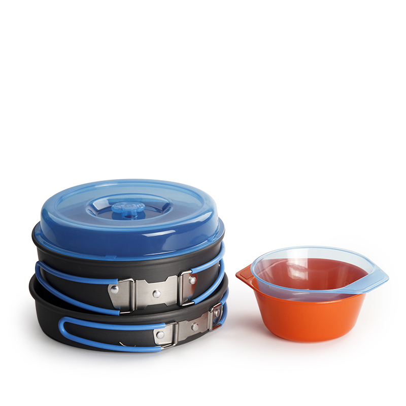 Utensilios de cocina para acam - Camping Cooking Pot Set reseña y precio