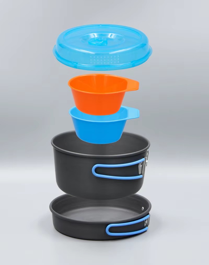 Utensilios de cocina para acam - Camping Cooking Pot Set reseña y precio