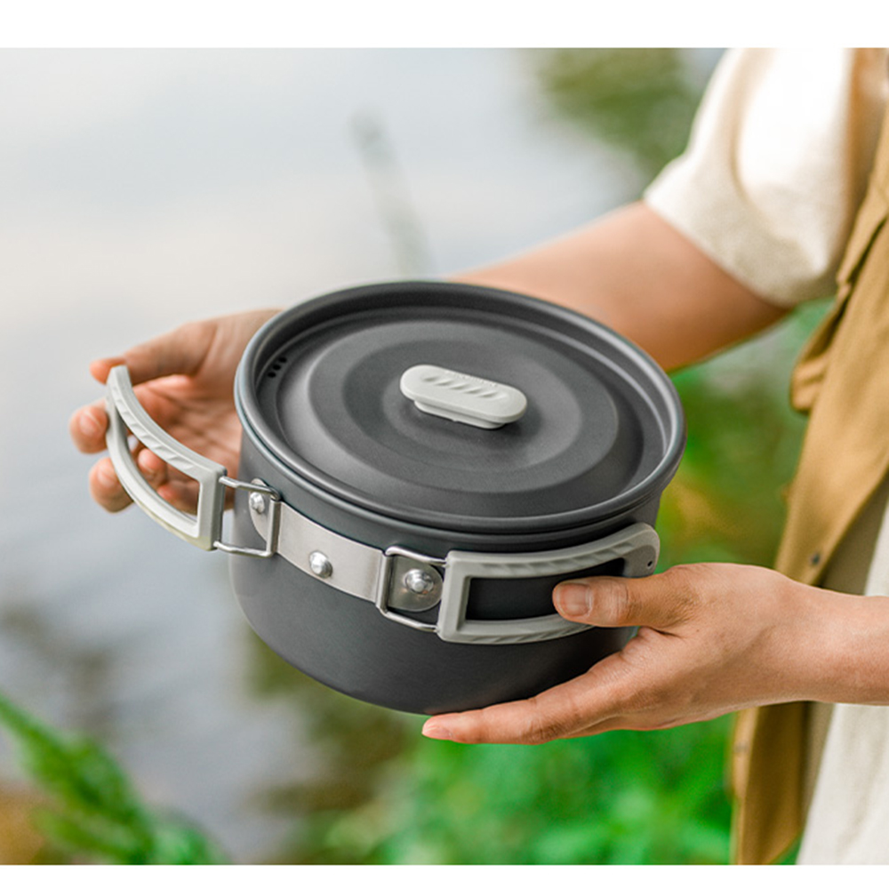 Naturehike-Juego de ollas al a - Camping Cooking Pot Set reseña y precio