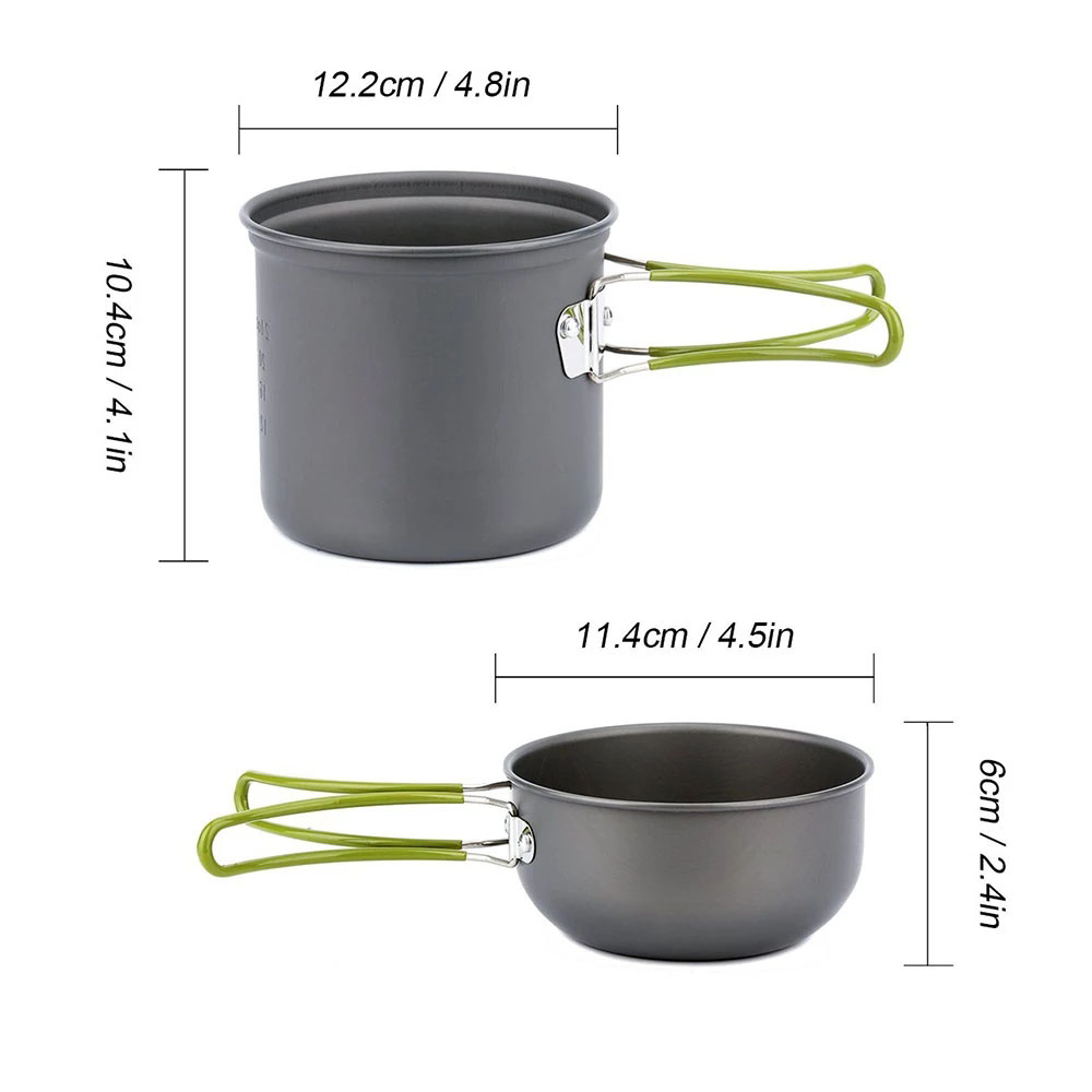 Kit de utensilios de cocina pa - Camping Cooking Pot Set reseña y precio